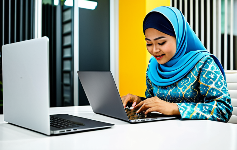 **

A professional Malay businesswoman in a modest *baju kurung* (traditional Malay dress), working on a laptop at a bright and modern co-working space in Kuala Lumpur, fully clothed, appropriate attire, safe for work, perfect anatomy, natural proportions, professional photography, high quality, family-friendly.

**