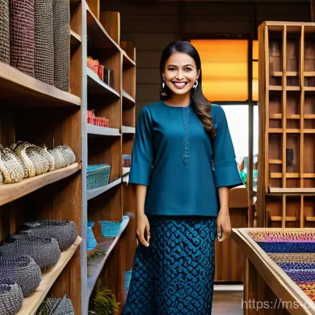 소비자중심 경영 사례와 디지털 혁신 전략 연구와 분석 - **Prompt:** A vibrant, eye-level shot of a friendly Malaysian female entrepreneur, in her late 20s, ...