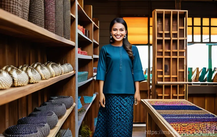소비자중심 경영 사례와 디지털 혁신 전략 연구와 분석 - **Prompt:** A vibrant, eye-level shot of a friendly Malaysian female entrepreneur, in her late 20s, ...
