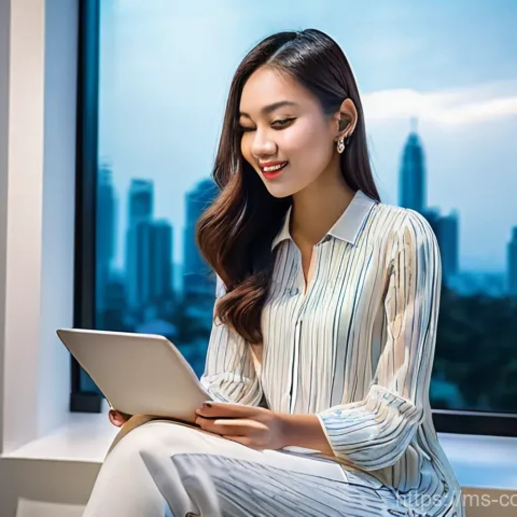 소비자 행동 데이터를 활용한 성공적인 시장 전략 - **Digital Footprints of a Malaysian Online Shopper:**
    "A vibrant, high-angle shot of a young, st...